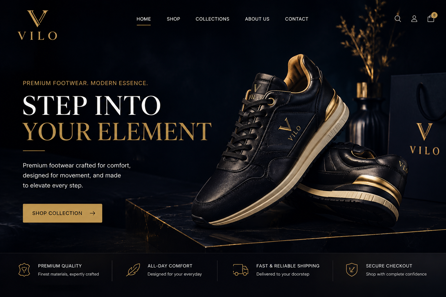Arthur Rattray Footwear — eCommerce